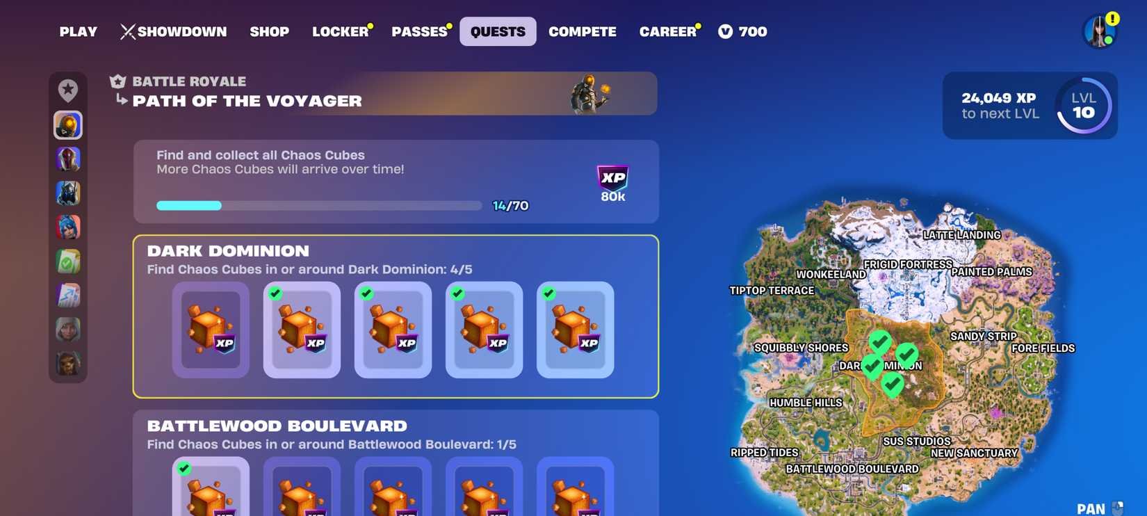 Guia rápido: onde achar todos os Chaos Cubes no Fortnite Showdown - Imagem do artigo original
