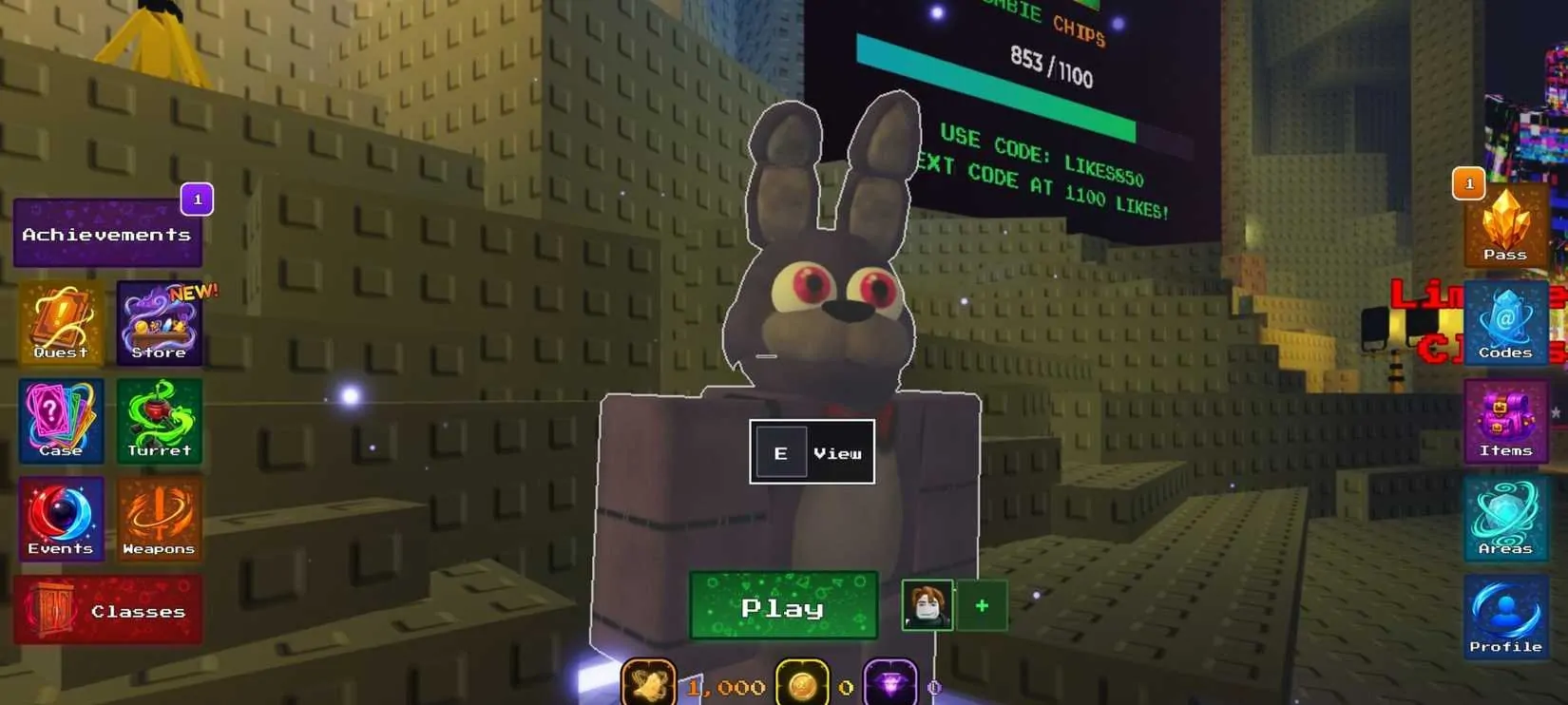 Códigos Ativos e Dicas para Ganhar Recursos no Jogão Roblox Zombie Chips