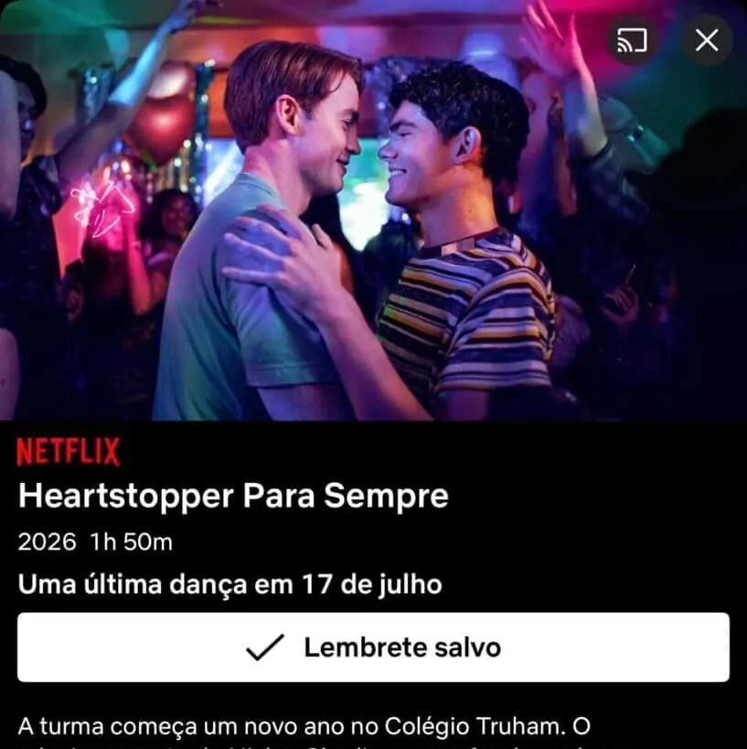 Heartstopper Para Sempre: duração, sinopse e detalhes do filme na Netflix