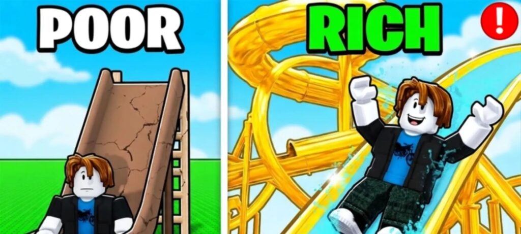 Códigos de Robux e recompensas em Roblox para o jogo Climb Waterslide and Slide