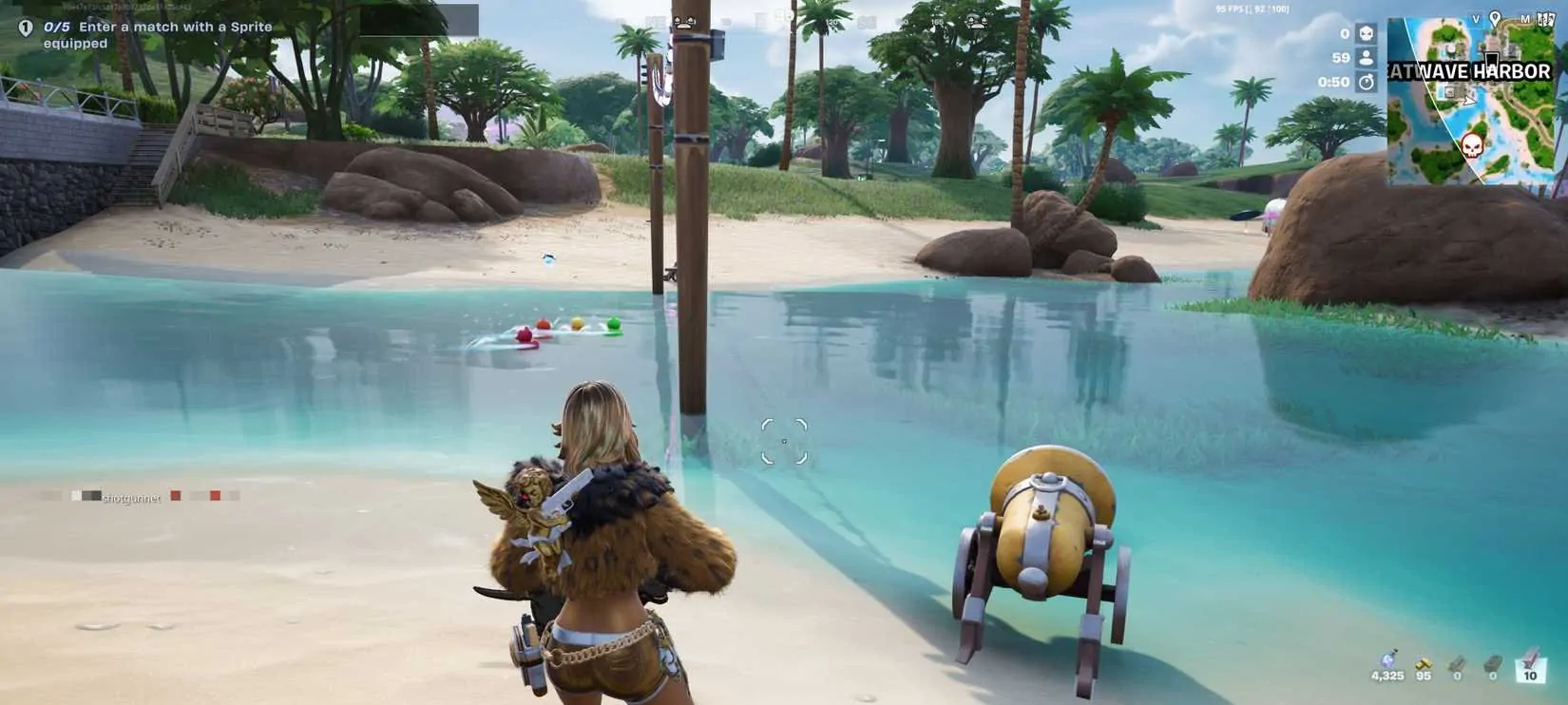 Como obter uma Shotgun Mítica grátis em Fortnite Runners ao completar o minigame Corrida de Patas
