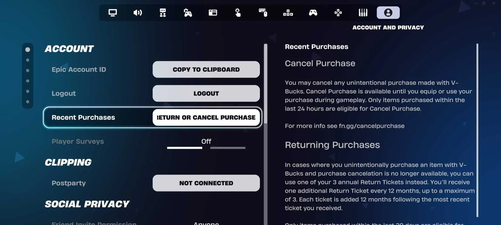 Fortnite passa a permitir devolução de itens sem uso de Ticket, mantendo V-Bucks