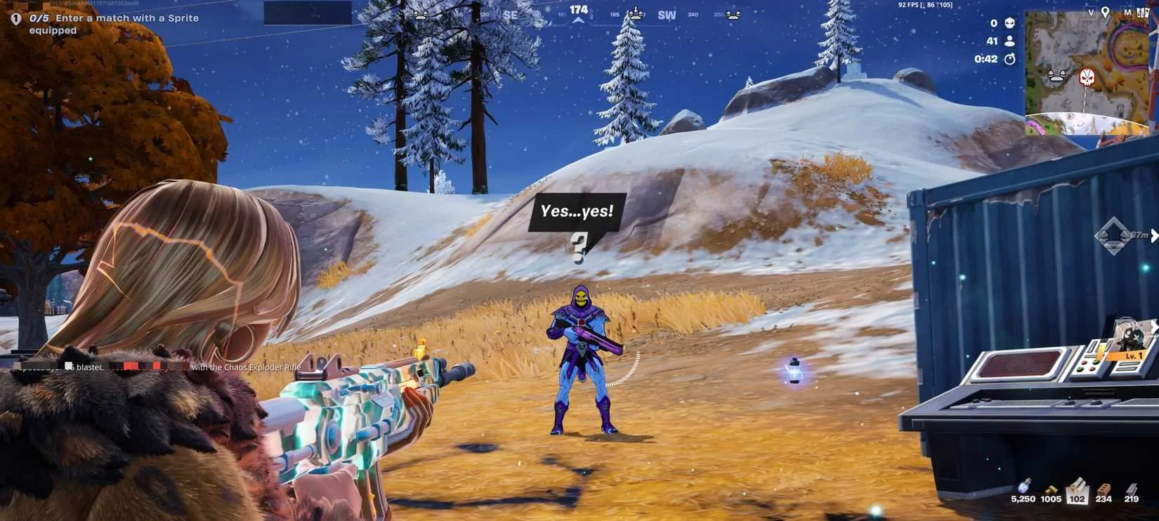 Como encontrar Skeletor em Fortnite Runners e obter a arma Mythic