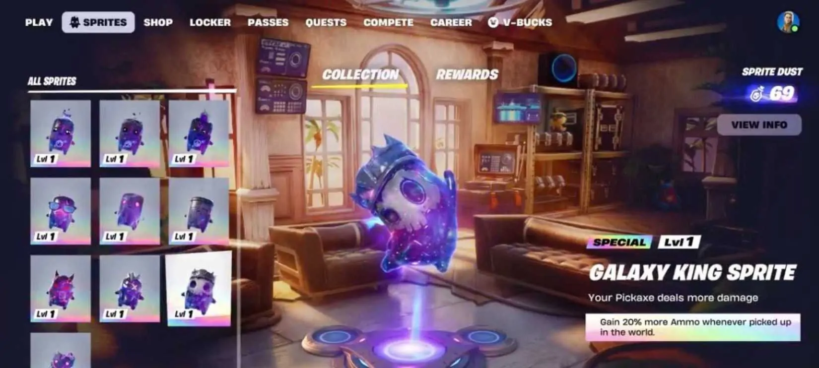 Descubra onde encontrar Galaxy Sprites e qual a sua função em Fortnite