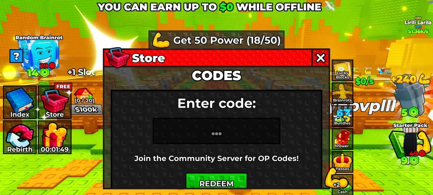 Como obter códigos gratuitos em Push a Lucky Block e acelerar seu progresso no Roblox
