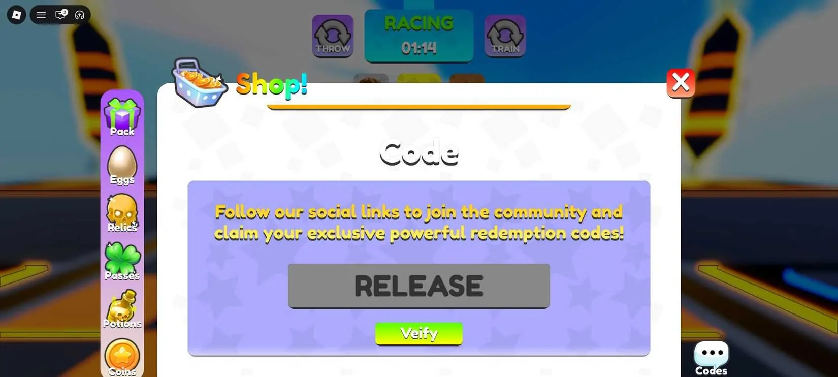 Novos códigos de Yeet a Brainrot impulsionam sua jornada no Roblox