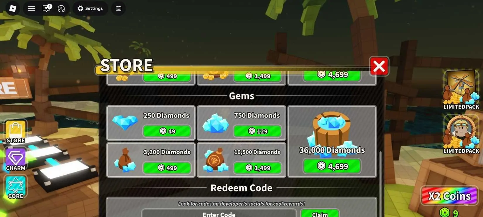 Como conseguir códigos de Diamonds em Zombie Island no Roblox