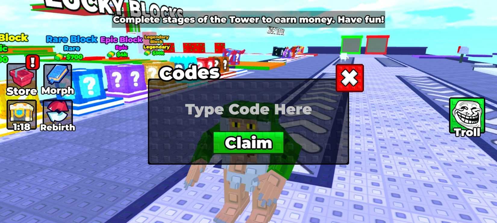 Códigos Gratuitos para Brainrot Block Tower no Roblox: Como Conseguir Recompensas Especiais