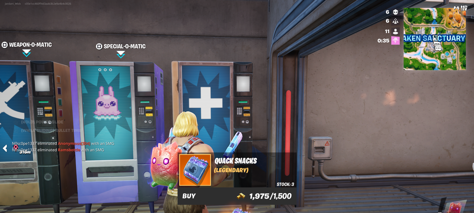 Nova Atualização em Fortnite traz consumível que aumenta rapidamente o nível de Sprites - Imagem do artigo original