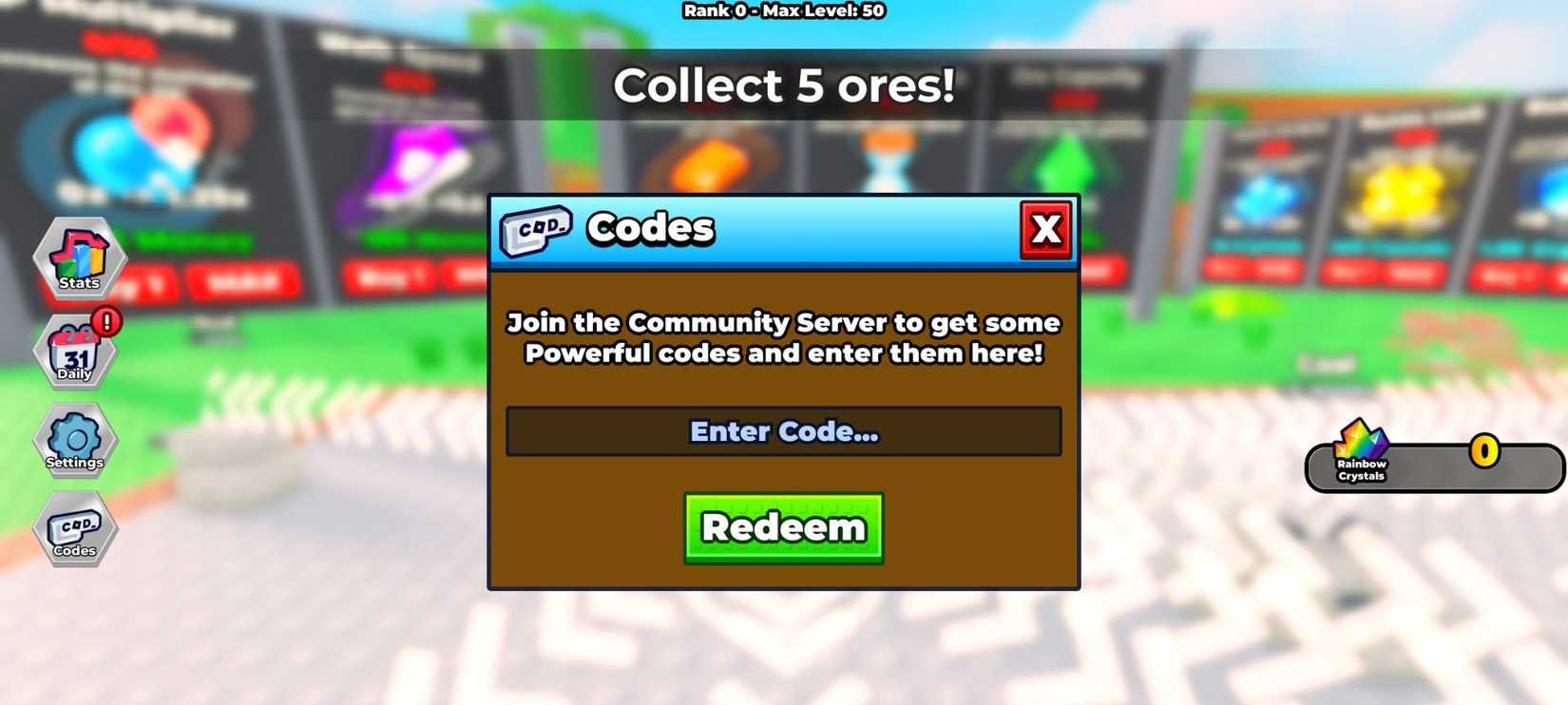 Códigos para Ore Incremental no Roblox de junho de 2026: recompensas grátis para jogadores