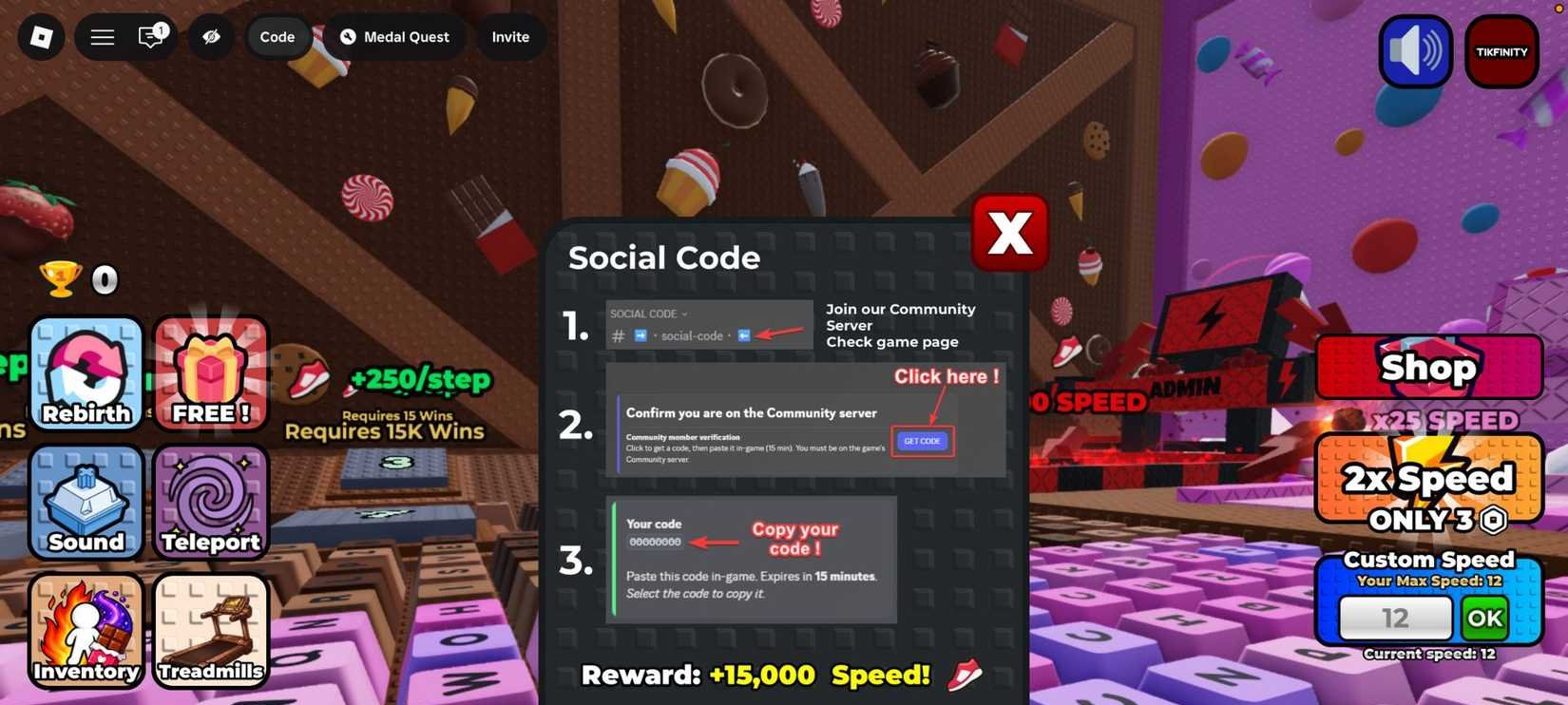 Códigos para acelerar no jogo Roblox +1 Speed Keyboard Escape em 2024