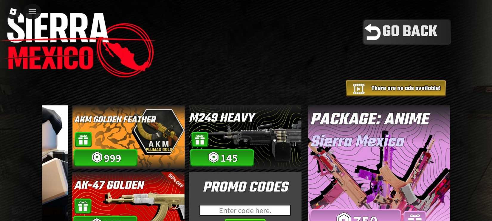 All Active Sierra Mexico Codes