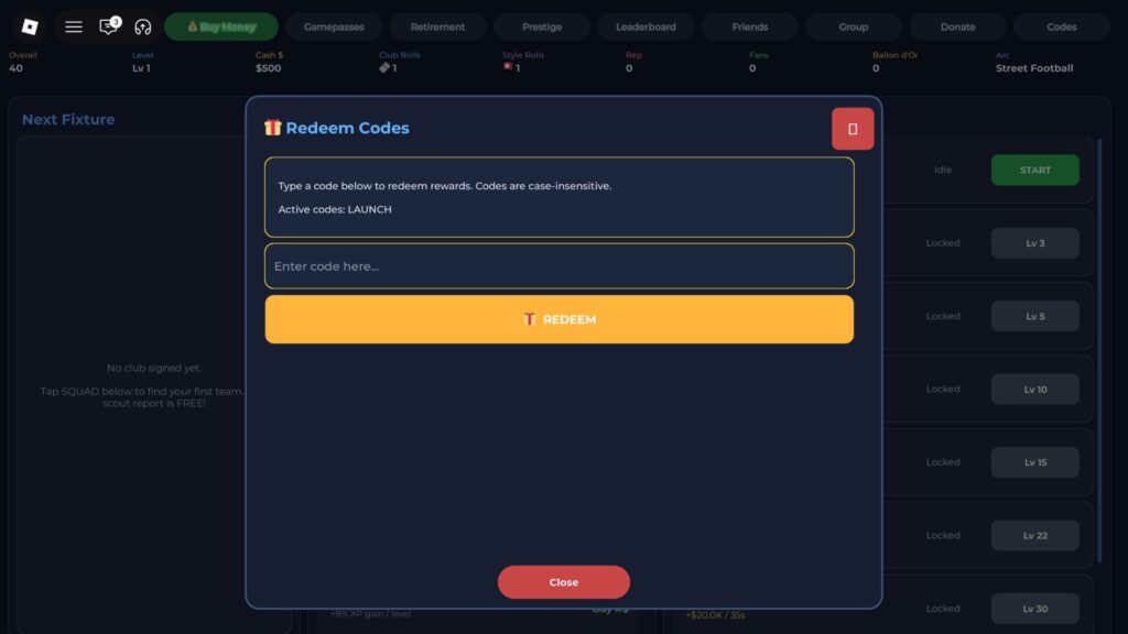 Códigos Ativos para Soccer Legend Incremental no Roblox Códigos Ativos para Soccer Legend Incremental no Roblox