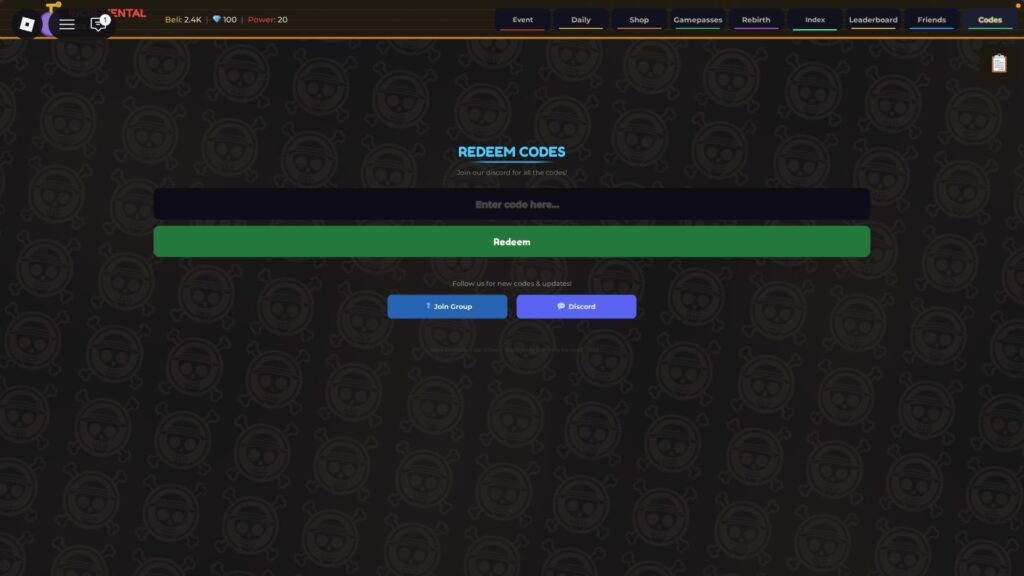 Códigos Atualizados de Incremental Piece no Roblox para Ganhar Gemas e Recompensas Códigos Atualizados de Incremental Piece no Roblox para Ganhar Gemas e Recompensas