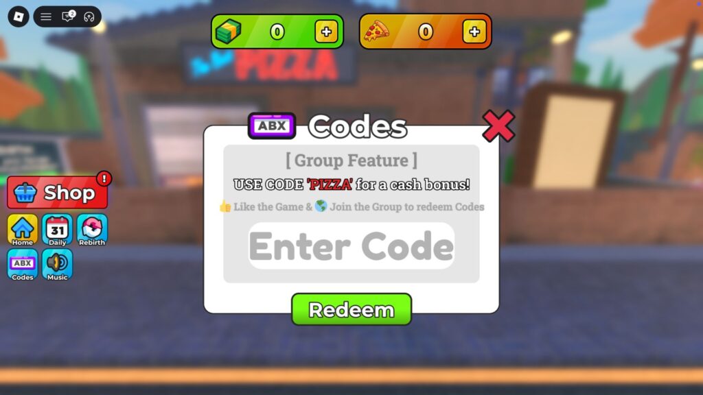 Códigos para ganhar dinheiro grátis em Own a Pizza Tycoon no Roblox Códigos para ganhar dinheiro grátis em Own a Pizza Tycoon no Roblox