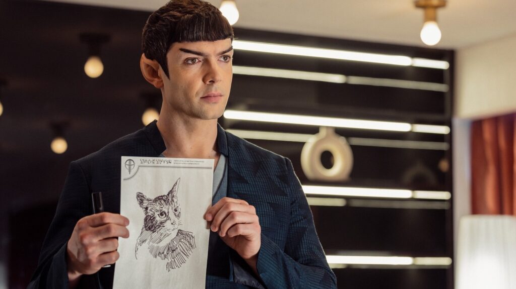 Ethan Peck detalha o final de Star Trek: Strange New Worlds Ethan Peck detalha o final de Star Trek: Strange New Worlds