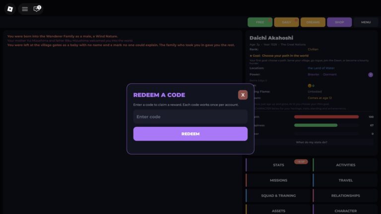 How to Redeem BitShinobi Codes