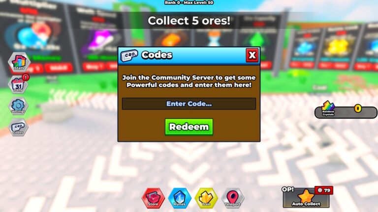 How to Redeem Ore Incremental Codes