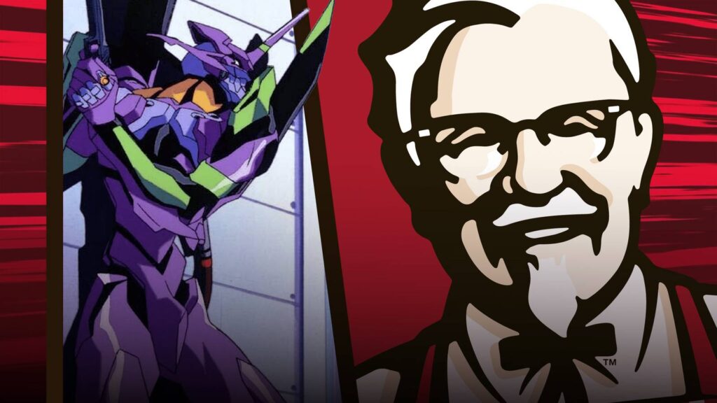 KFC lança hambúrguer roxo inspirado em Evangelion: o Unit-01 chega aos cardápios