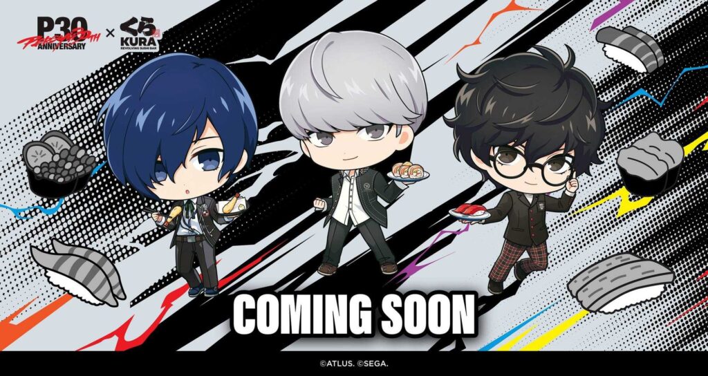 Persona 30º aniversário ganha parceria com Kura Sushi, atraindo fãs para uma colaboração inusitada
