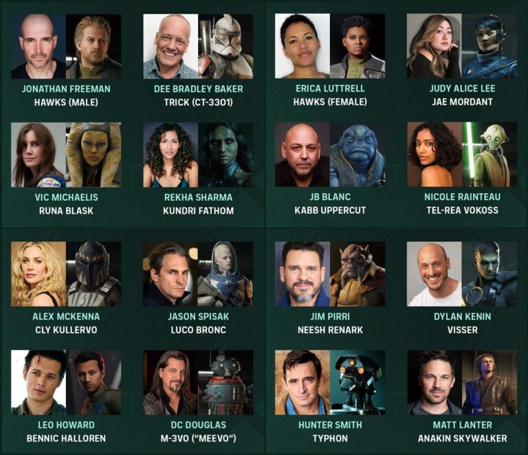 Star Wars: Zero Company revela elenco completo, com Hawks e Anakin sob as vozes de Jonathan Freeman, Erica Luttrell e Matt Lanter