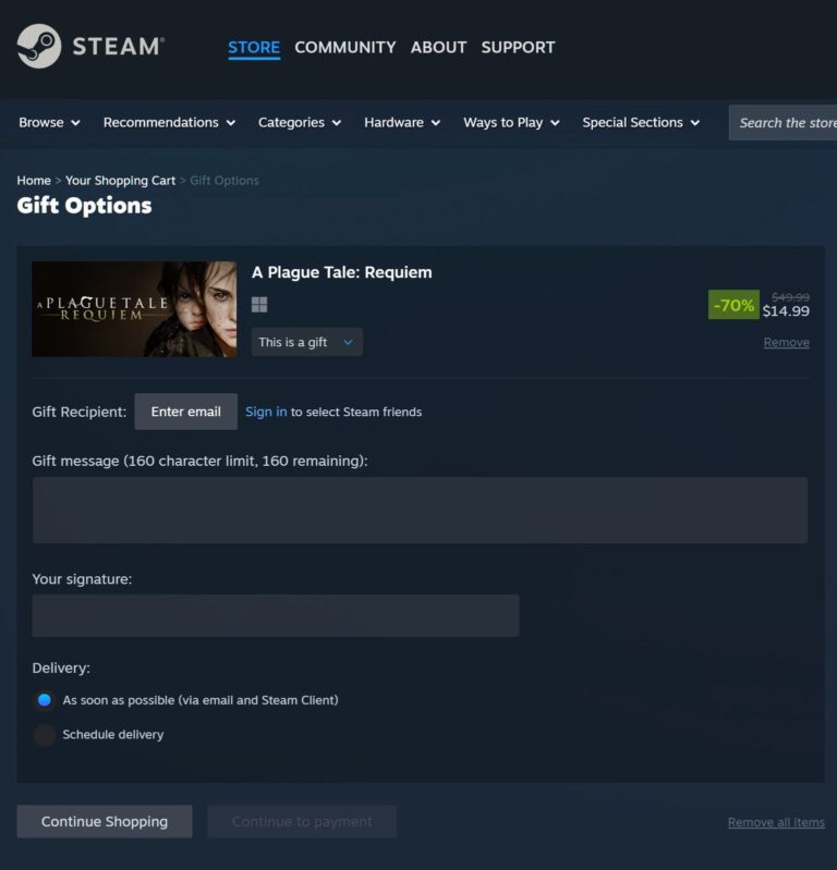 Steam Makes Big Changes to Gifting Games
