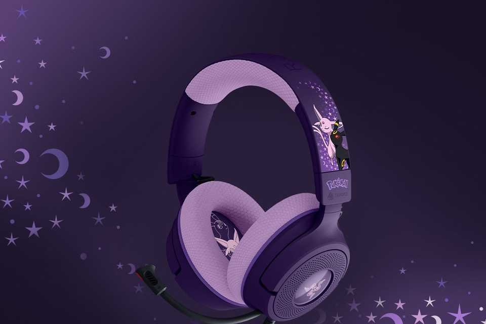Razer lança coleção de acessórios gamer inspirado em Pokémon com foco em Eeveelutions