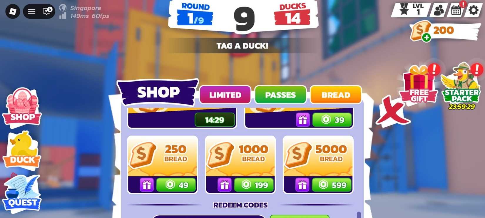 Como obter códigos gratuitos em Duck Duck no Roblox e personalizar sua ave virtual