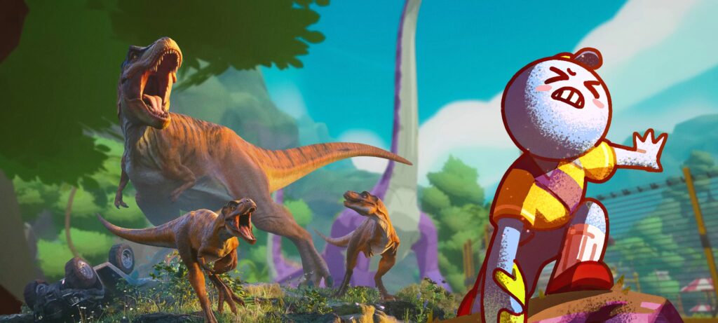 Novo jogo cooperativo no Steam combina temática de dinossauros com caos divertido