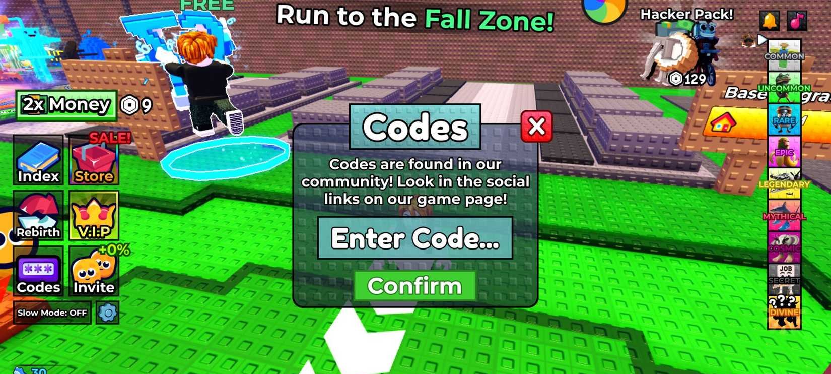Códigos gratuitos de Roblox para o jogo Fall For Brainrots valem a pena?