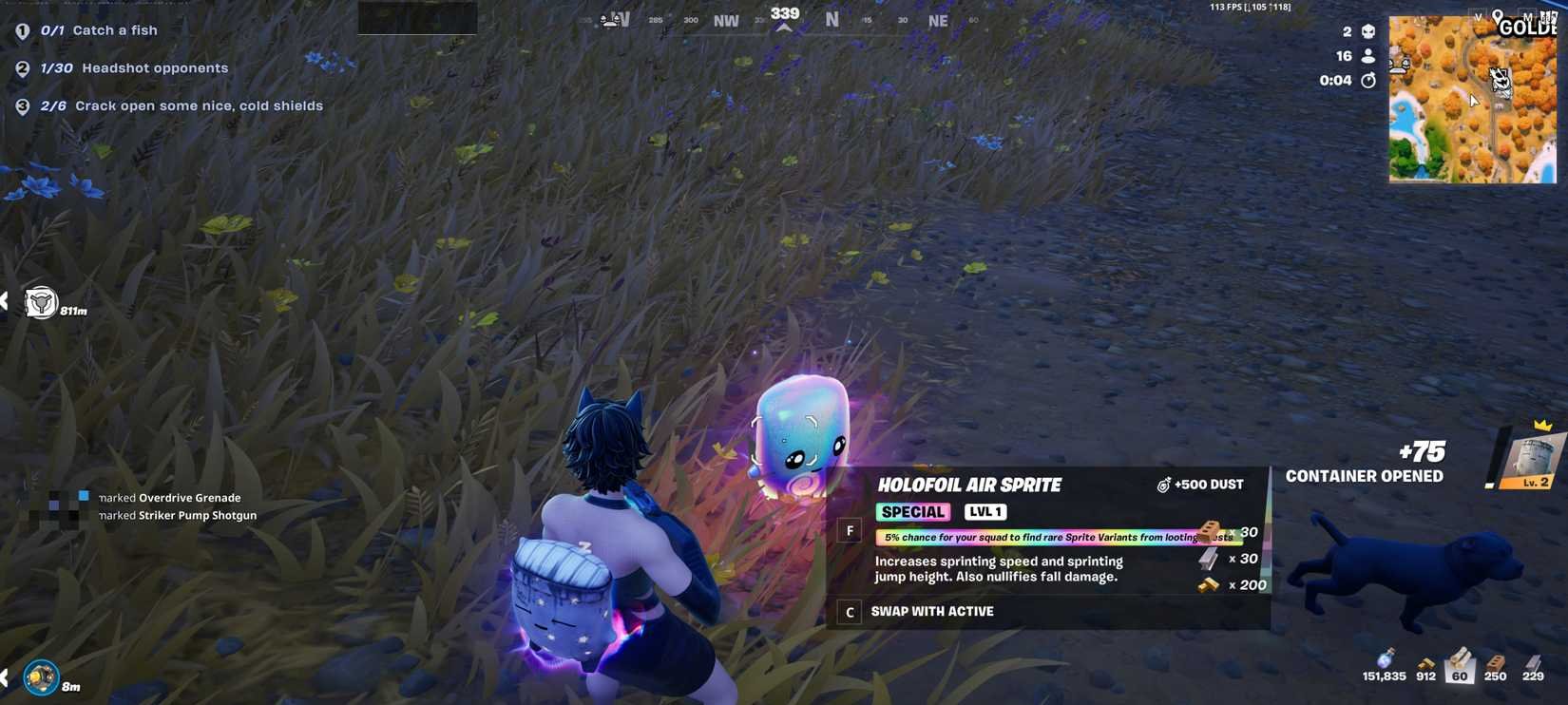 Como obter o Air Sprite em Fortnite rapidamente e suas funções no jogo