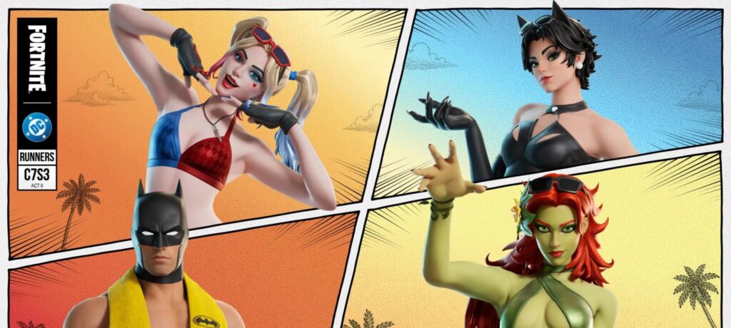 Quatro NPCs de Fortnite com loot poderoso e como conquistar seus itens na configuração Hot Bat Summer