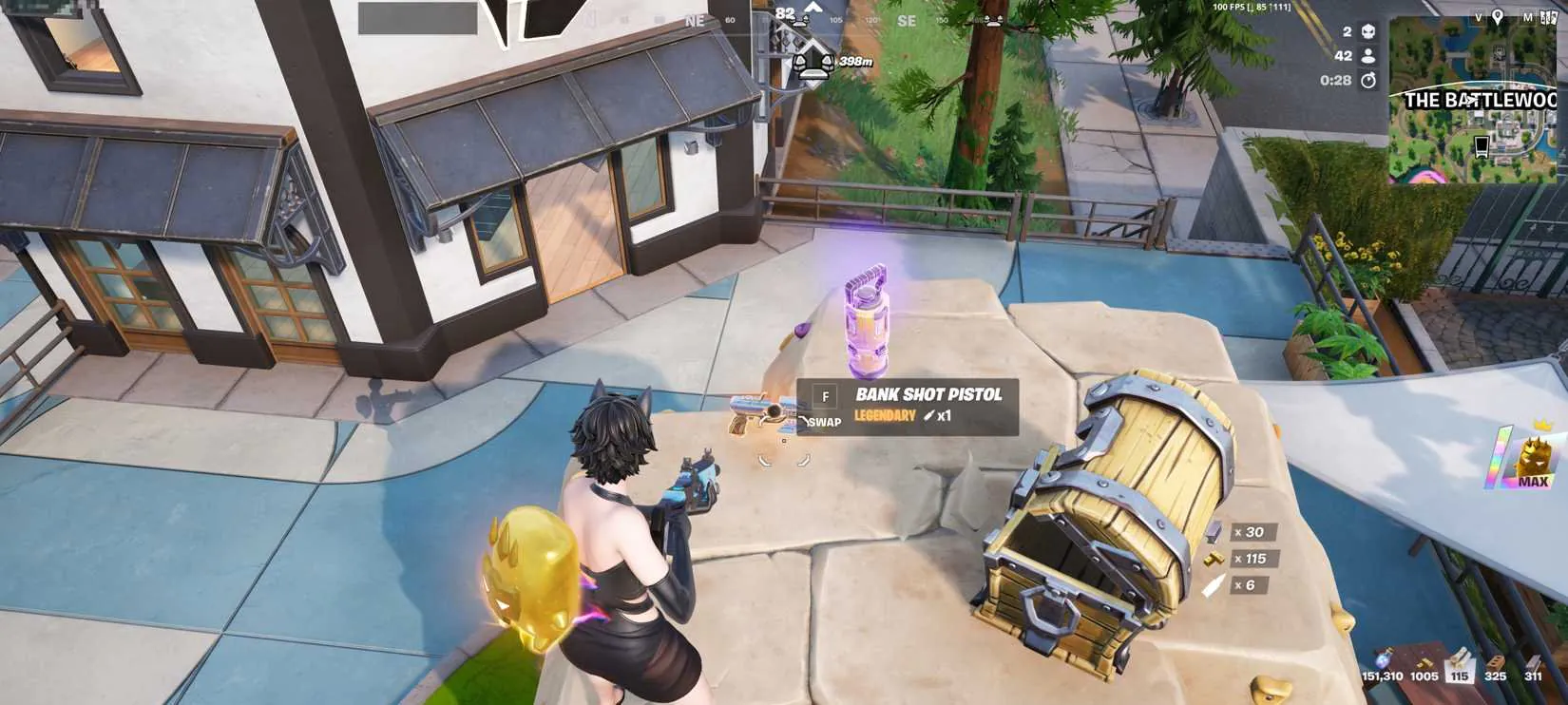 Como obter a pistola Bank Shot em Fortnite e seu impacto na gameplay
