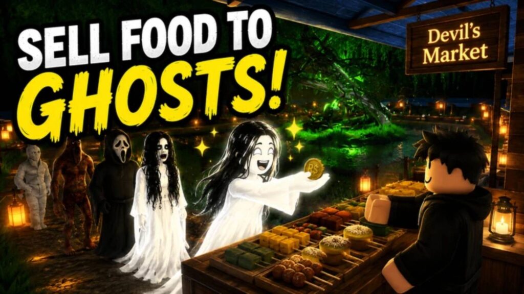 Devil's Market no Roblox: vender comida a fantasmas e segredos dos códigos