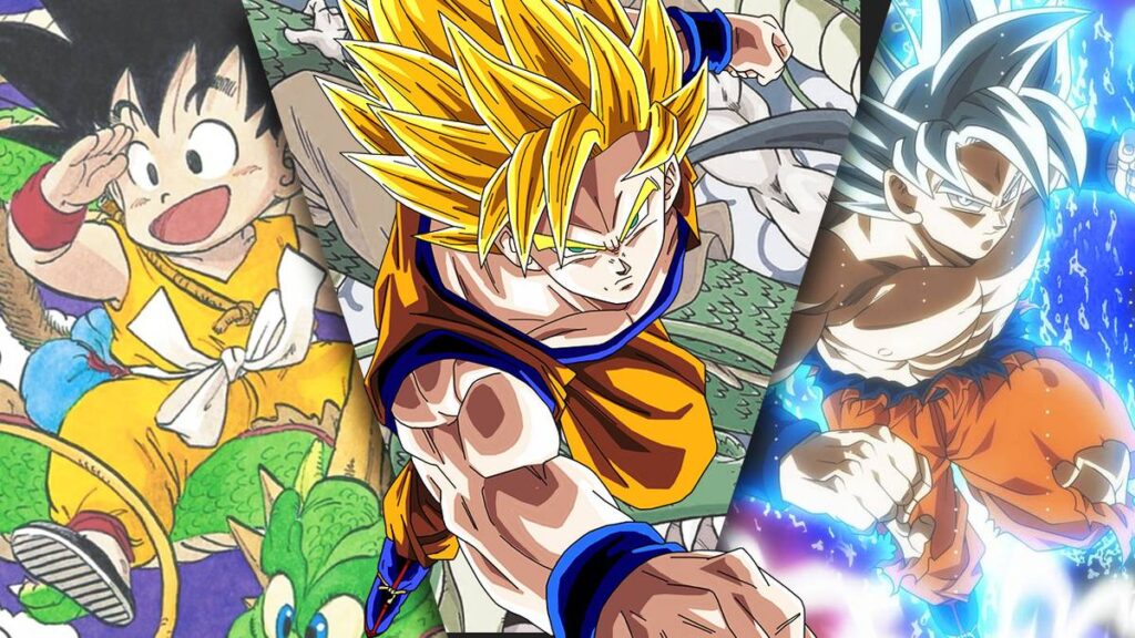 Dragon Ball lança série inédita destacando quatro formas de Goku ao longo de décadas Dragon Ball lança série inédita destacando quatro formas de Goku ao longo de décadas