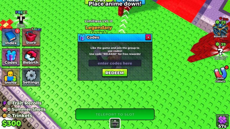 How to Redeem Roll Anime Codes