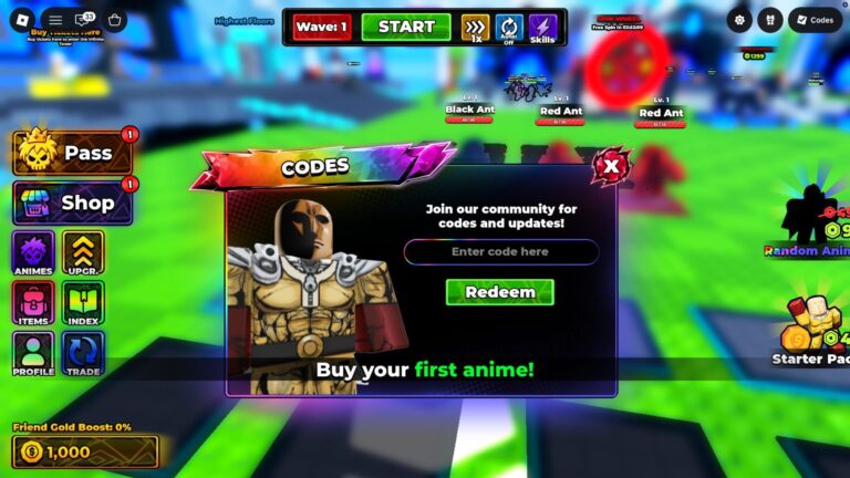How to Redeem Roll Anime to Fight Codes