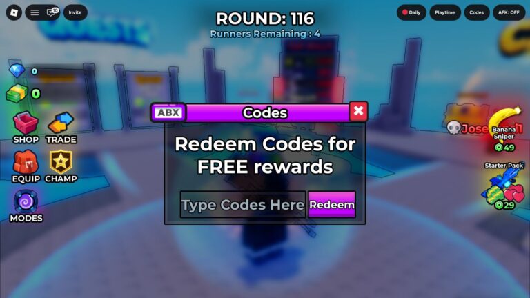 How to Redeem Snipers Vs Runners Codes