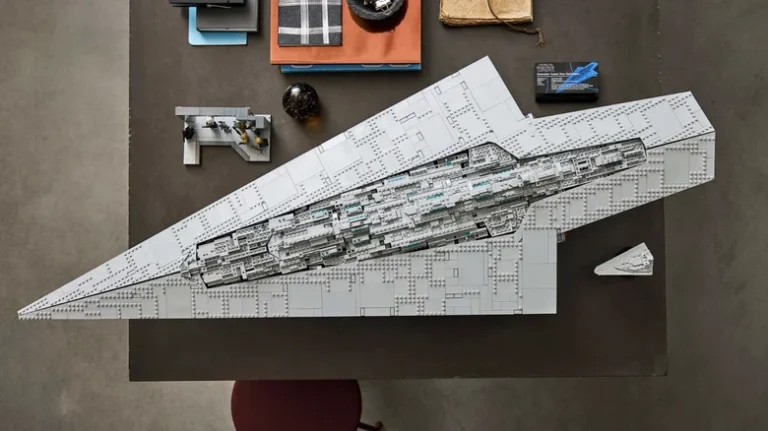 The LEGO Super Destroyer looks intimidating in building brick form